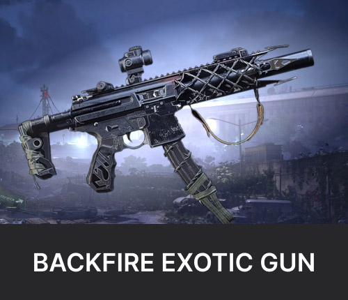 The Backfire Exotic Submachine Gun